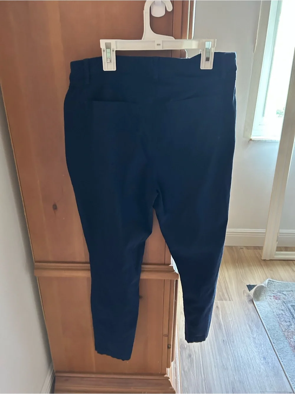 Michael Kors Navy Pants with Gold Hardware